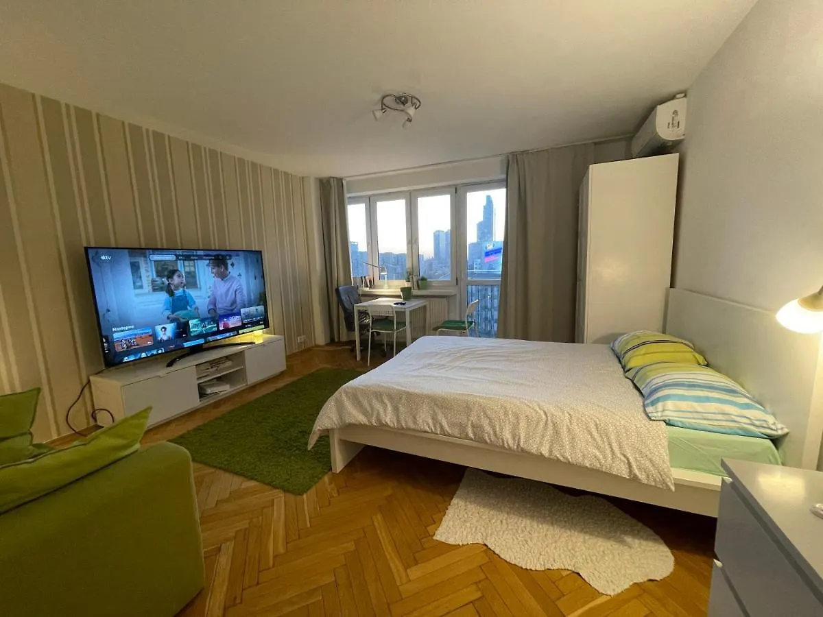 Super Apartament Green Rondo Onz Metro Nowe Wifi 300 Mb/S Aircondition Netflix Spotify 华沙 公寓