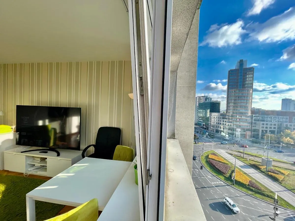 Super Apartament Green Rondo Onz Metro Nowe Wifi 300 Mb/S Aircondition Netflix Spotify 华沙 波兰