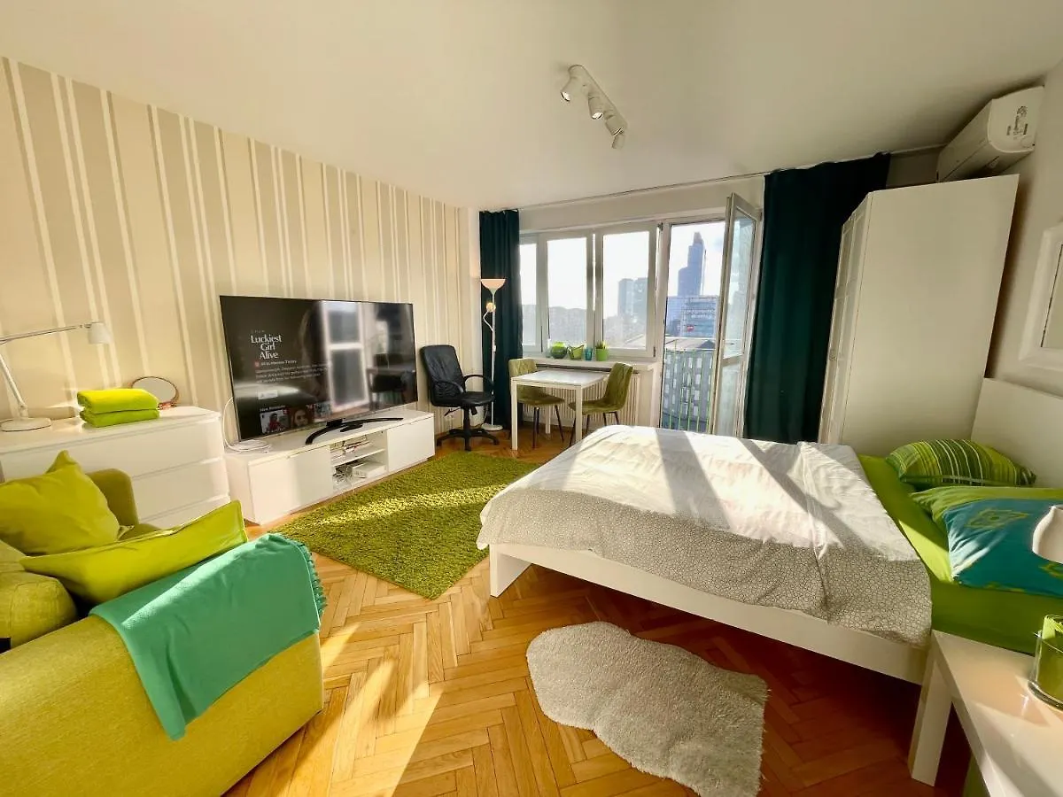 Super Apartament Green Rondo Onz Metro Nowe Wifi 300 Mb/S Aircondition Netflix Spotify 华沙 公寓