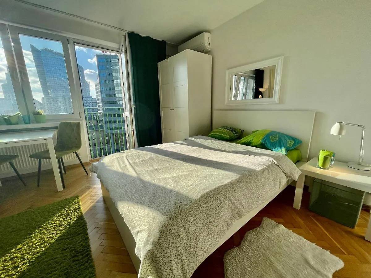 Super Apartament Green Rondo Onz Metro Nowe Wifi 300 Mb/S Aircondition Netflix Spotify 华沙 0*,
