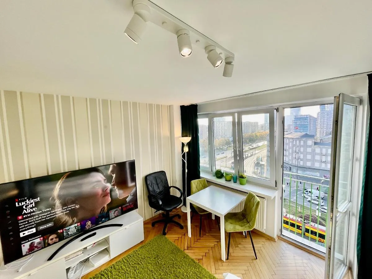 Super Apartament Green Rondo Onz Metro Nowe Wifi 300 Mb/S Aircondition Netflix Spotify 华沙 公寓